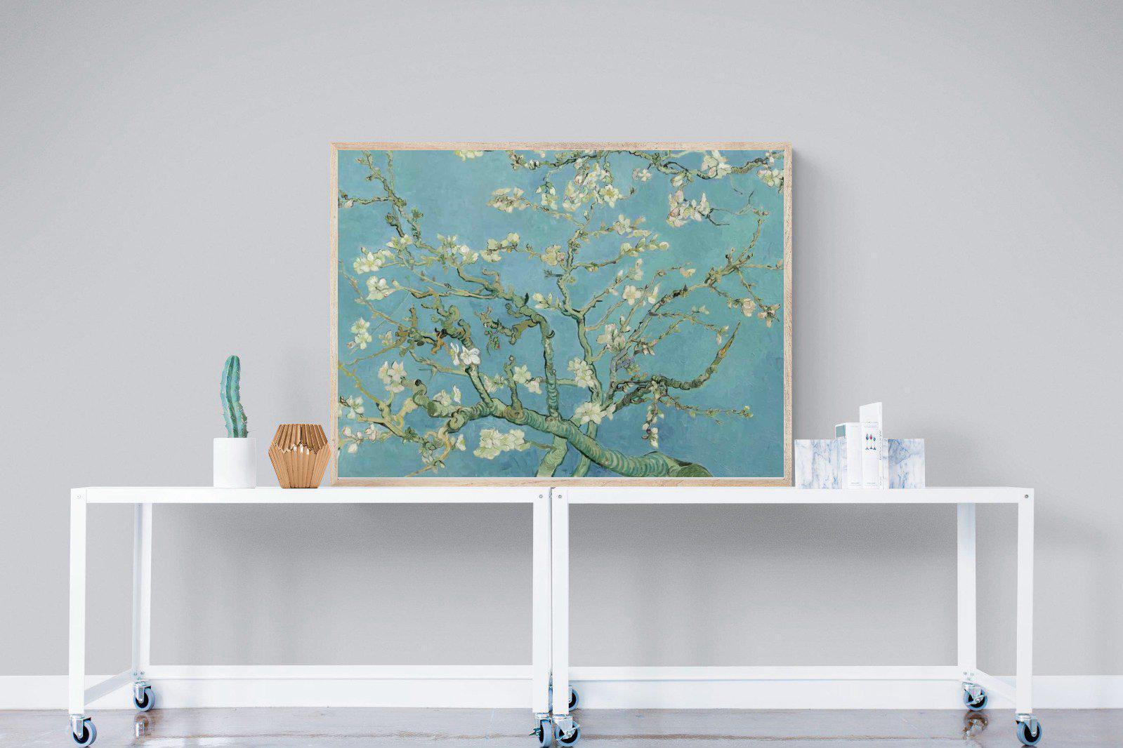 Van Gogh Almond Blossoms-Wall_Art-120 x 90cm-Mounted Canvas-Wood-Pixalot