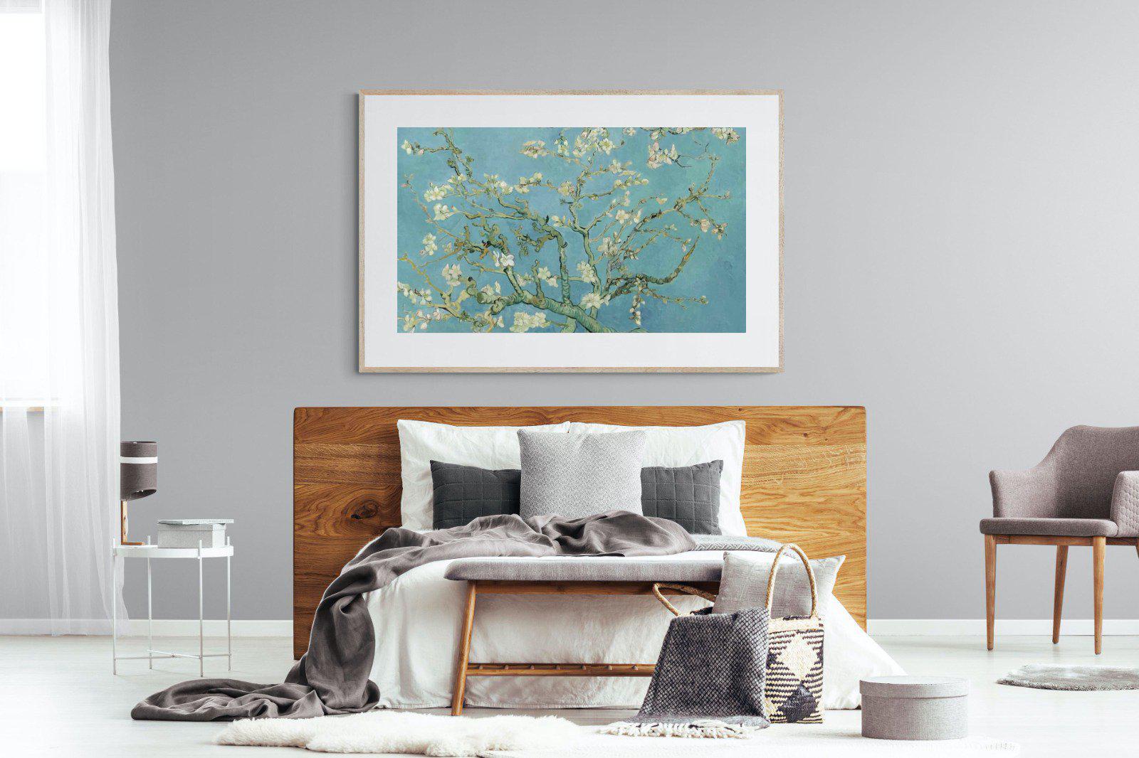 Van Gogh Almond Blossoms-Wall_Art-150 x 100cm-Framed Print-Wood-Pixalot