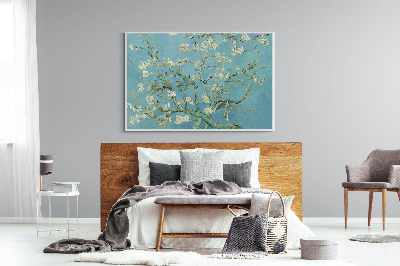 Van Gogh Almond Blossoms-Wall_Art-150 x 100cm-Mounted Canvas-White-Pixalot
