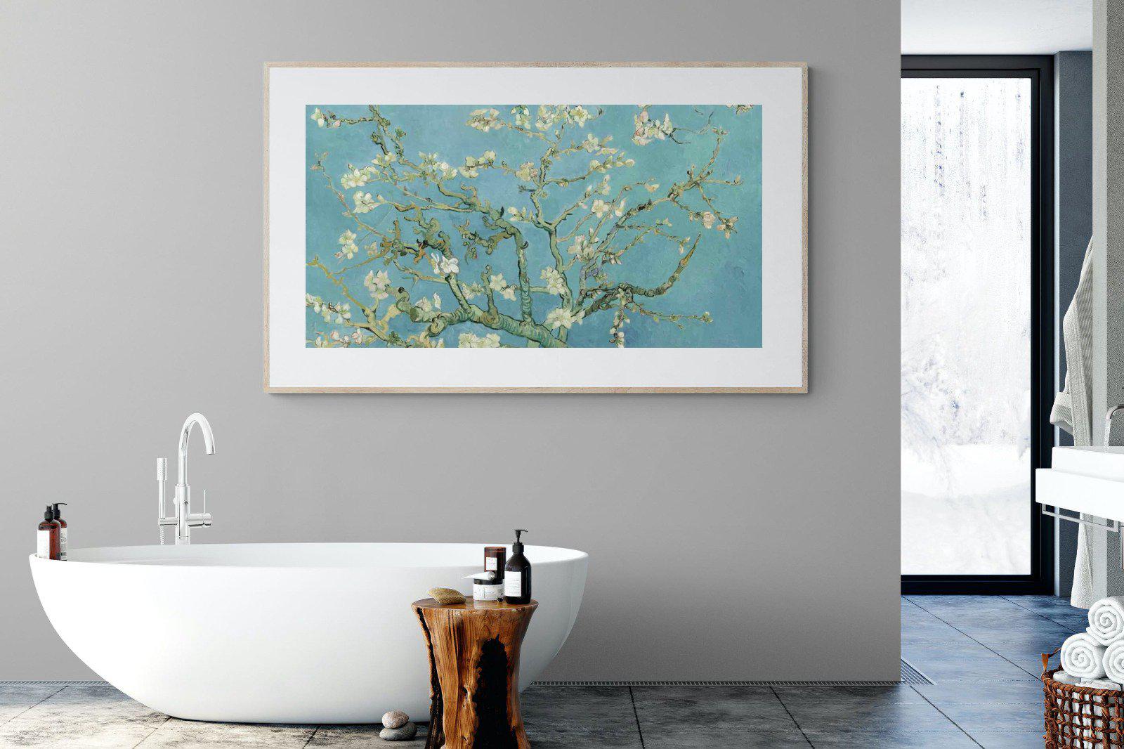 Van Gogh Almond Blossoms-Wall_Art-180 x 110cm-Framed Print-Wood-Pixalot