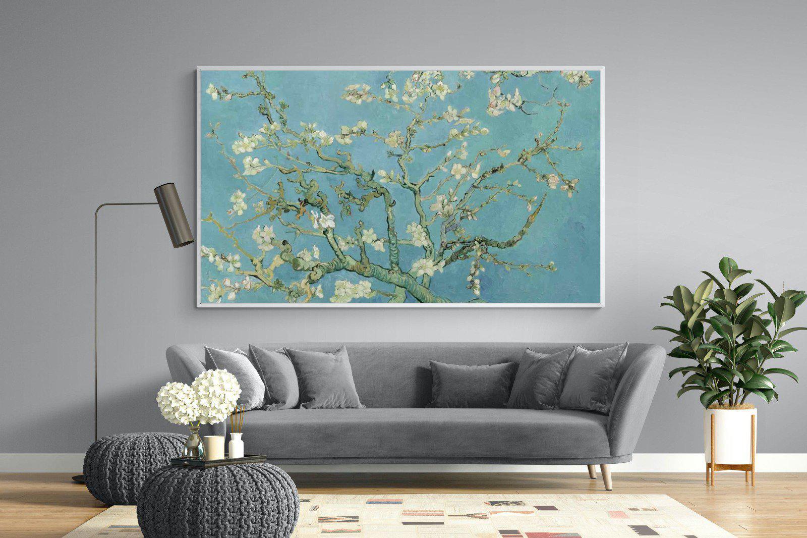Van Gogh Almond Blossoms-Wall_Art-220 x 130cm-Mounted Canvas-White-Pixalot