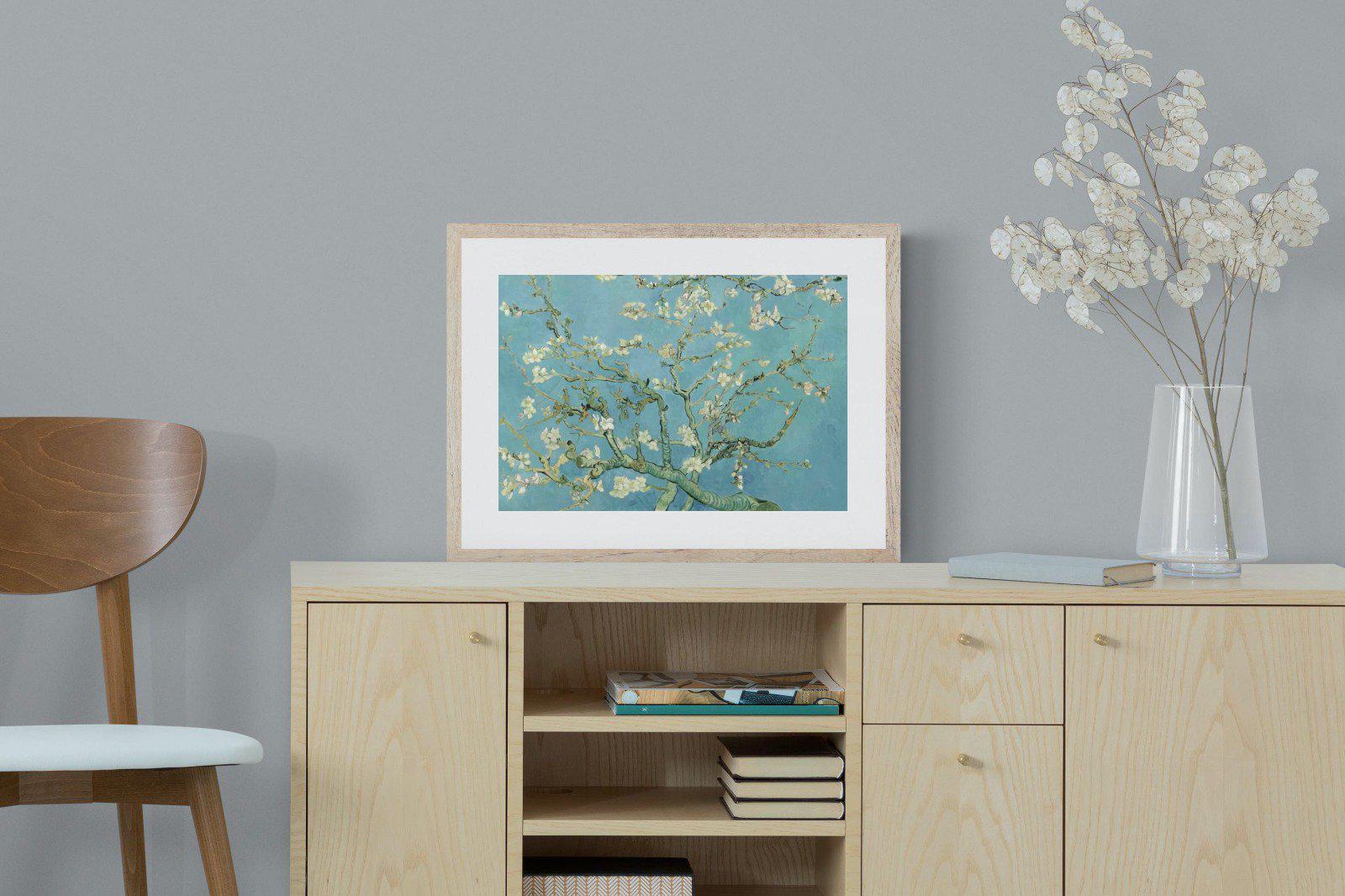 Van Gogh Almond Blossoms-Wall_Art-60 x 45cm-Framed Print-Wood-Pixalot
