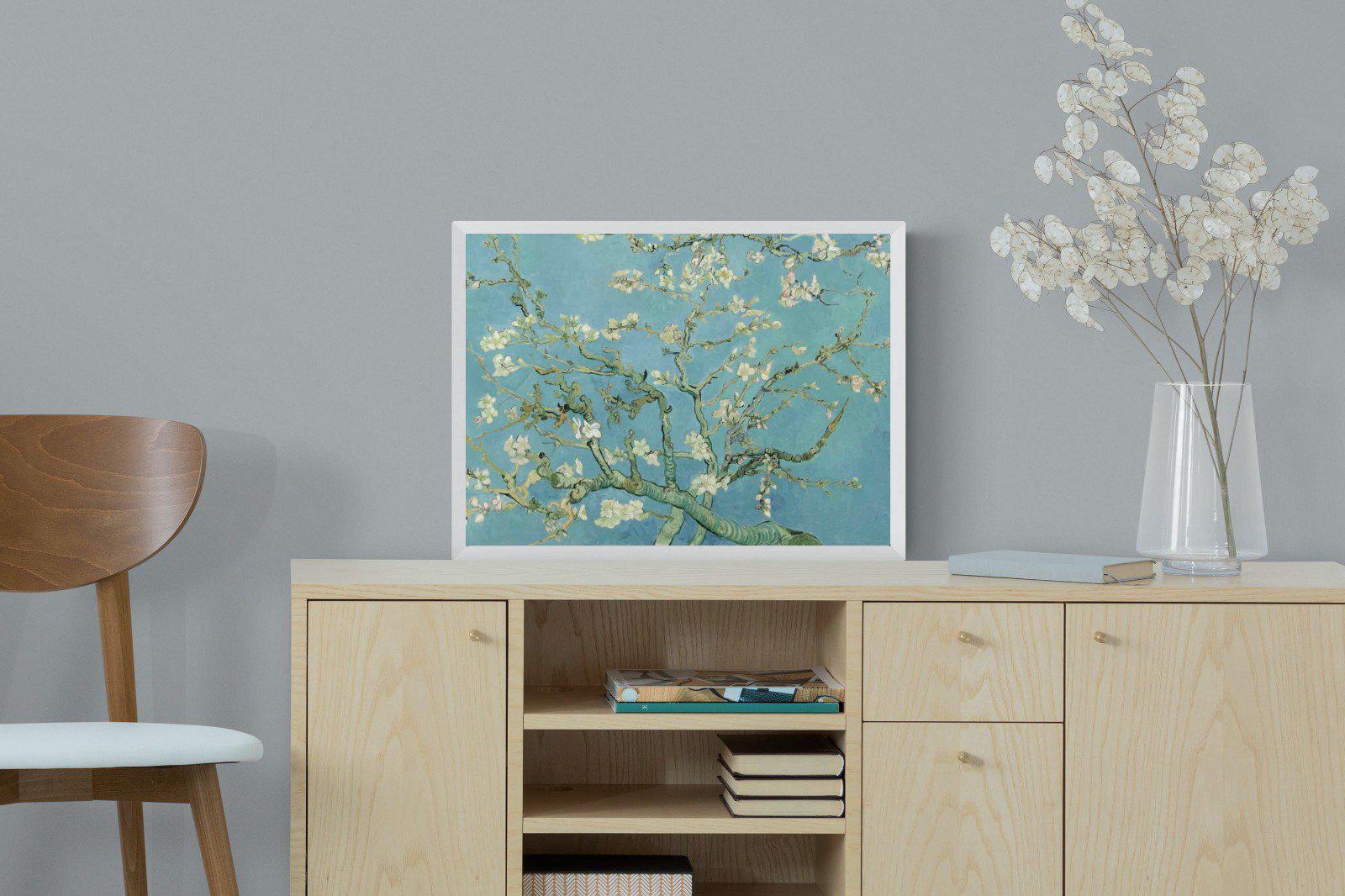 Van Gogh Almond Blossoms-Wall_Art-60 x 45cm-Mounted Canvas-White-Pixalot