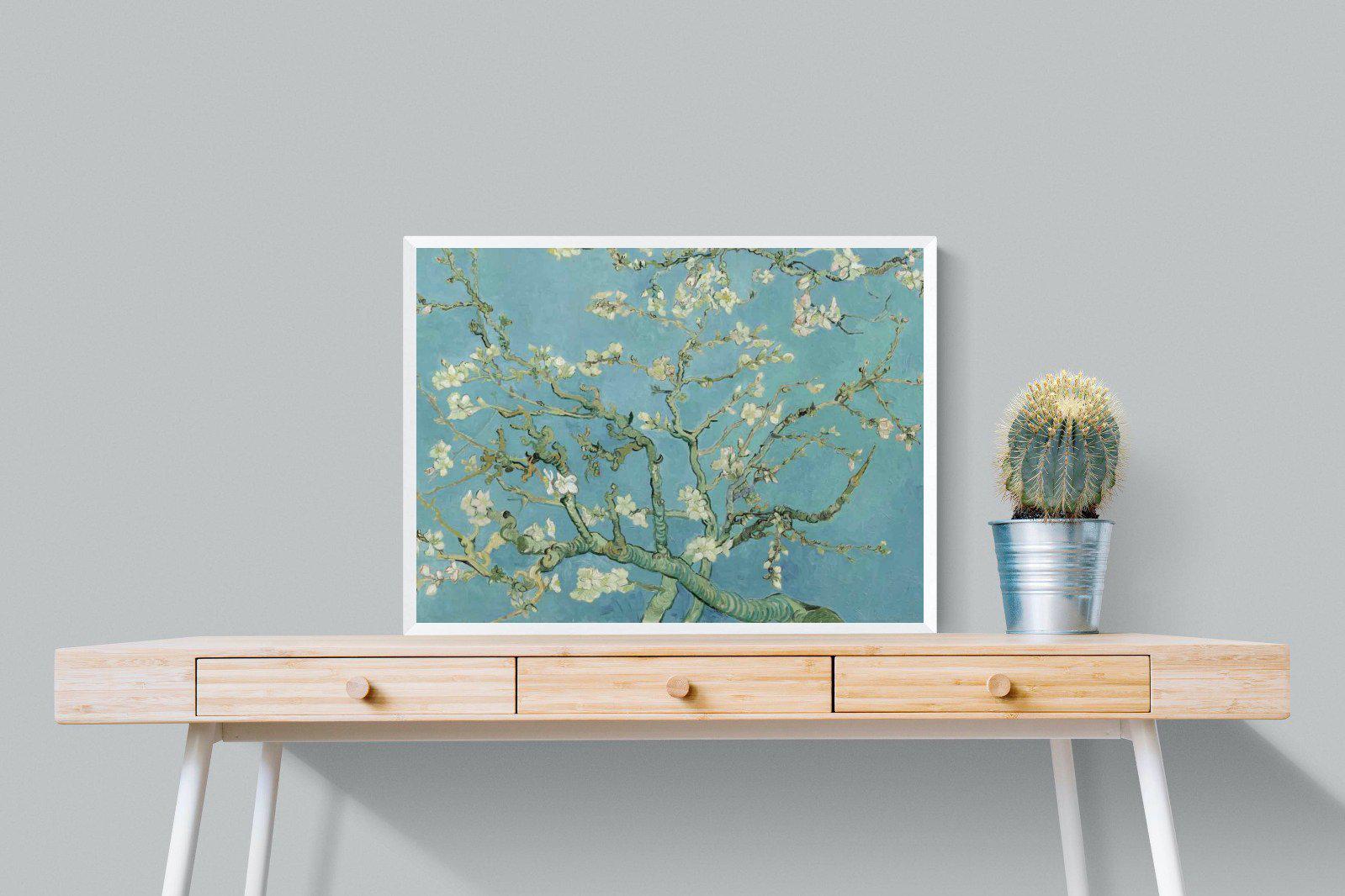Van Gogh Almond Blossoms-Wall_Art-80 x 60cm-Mounted Canvas-White-Pixalot