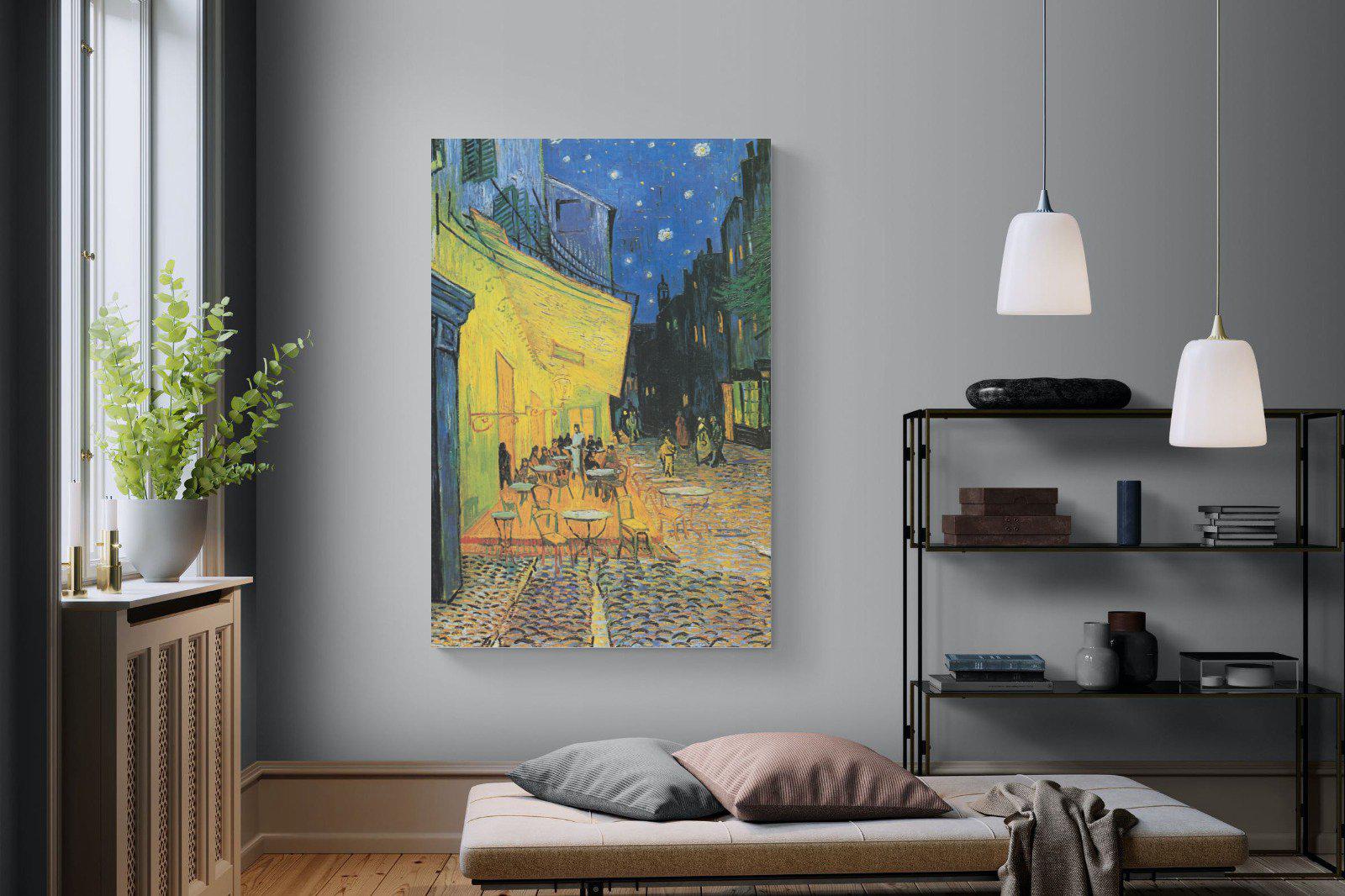 Van Gogh Café Terrace at Night-Wall_Art-120 x 180cm-Mounted Canvas-No Frame-Pixalot