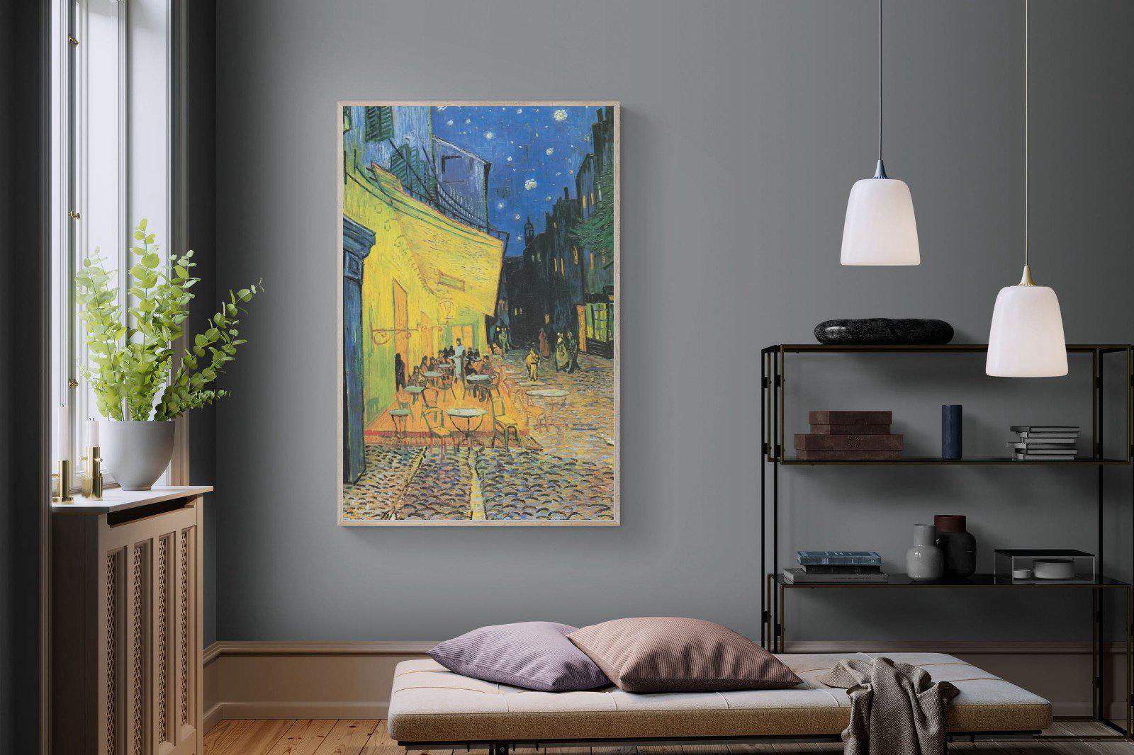 Van Gogh Café Terrace at Night-Wall_Art-120 x 180cm-Mounted Canvas-Wood-Pixalot