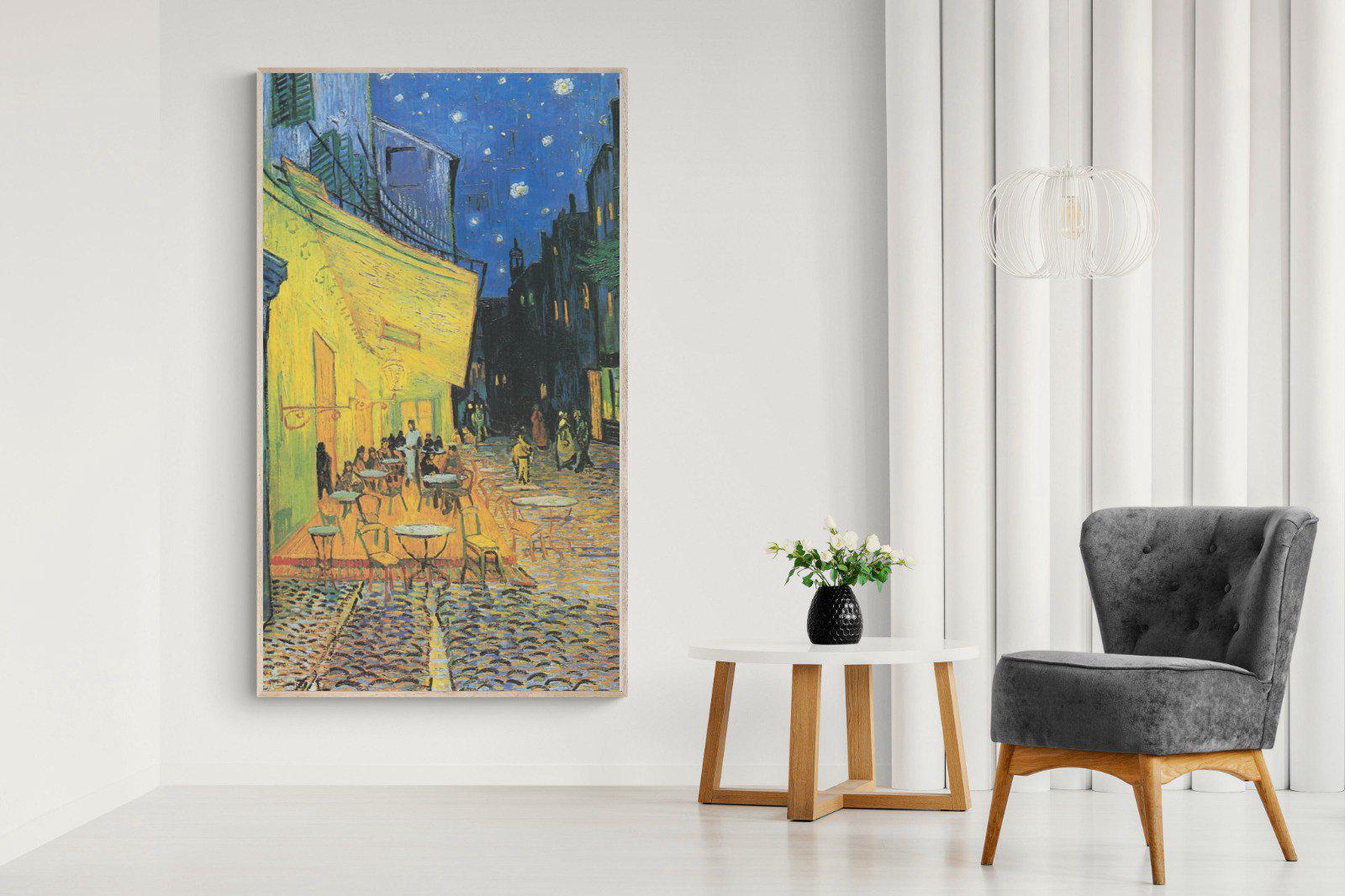 Van Gogh Café Terrace at Night-Wall_Art-130 x 220cm-Mounted Canvas-Wood-Pixalot