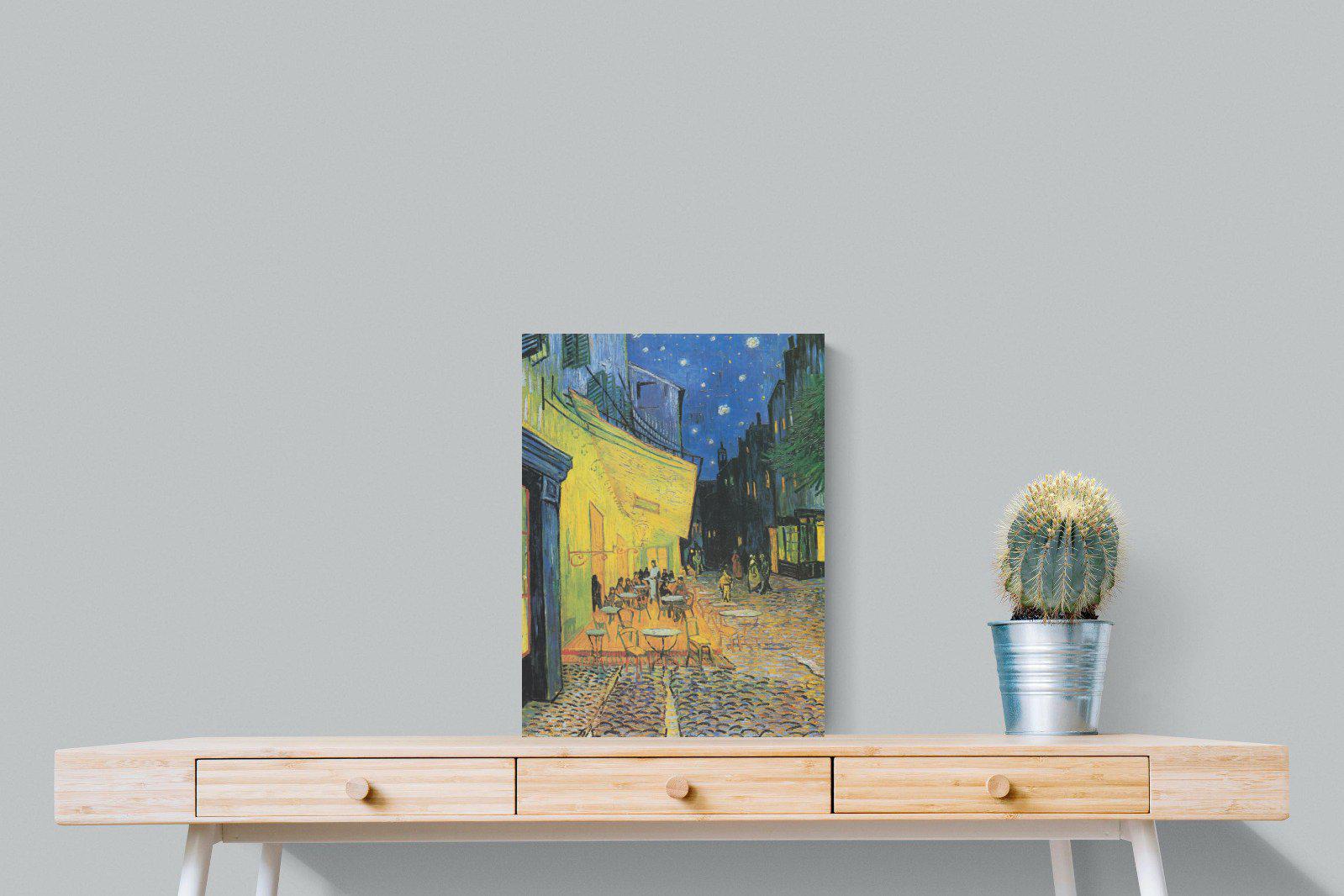 Van Gogh Café Terrace at Night-Wall_Art-45 x 60cm-Mounted Canvas-No Frame-Pixalot