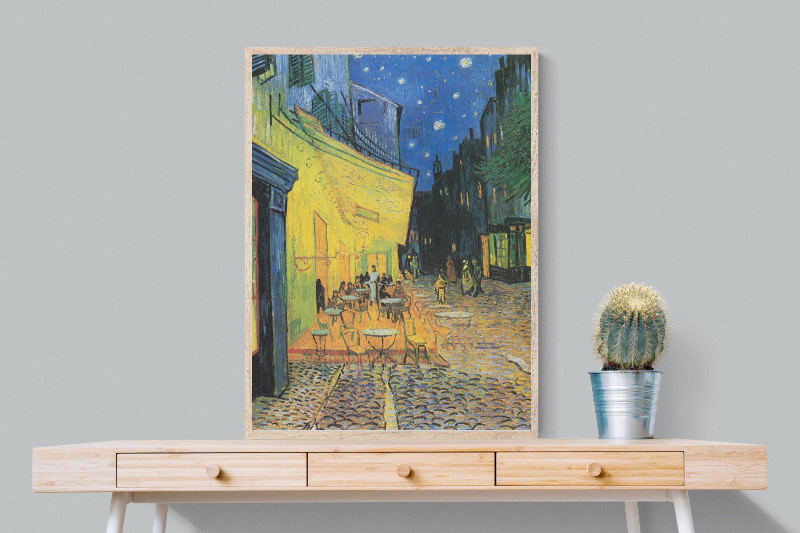 Van Gogh Café Terrace at Night-Wall_Art-75 x 100cm-Mounted Canvas-Wood-Pixalot