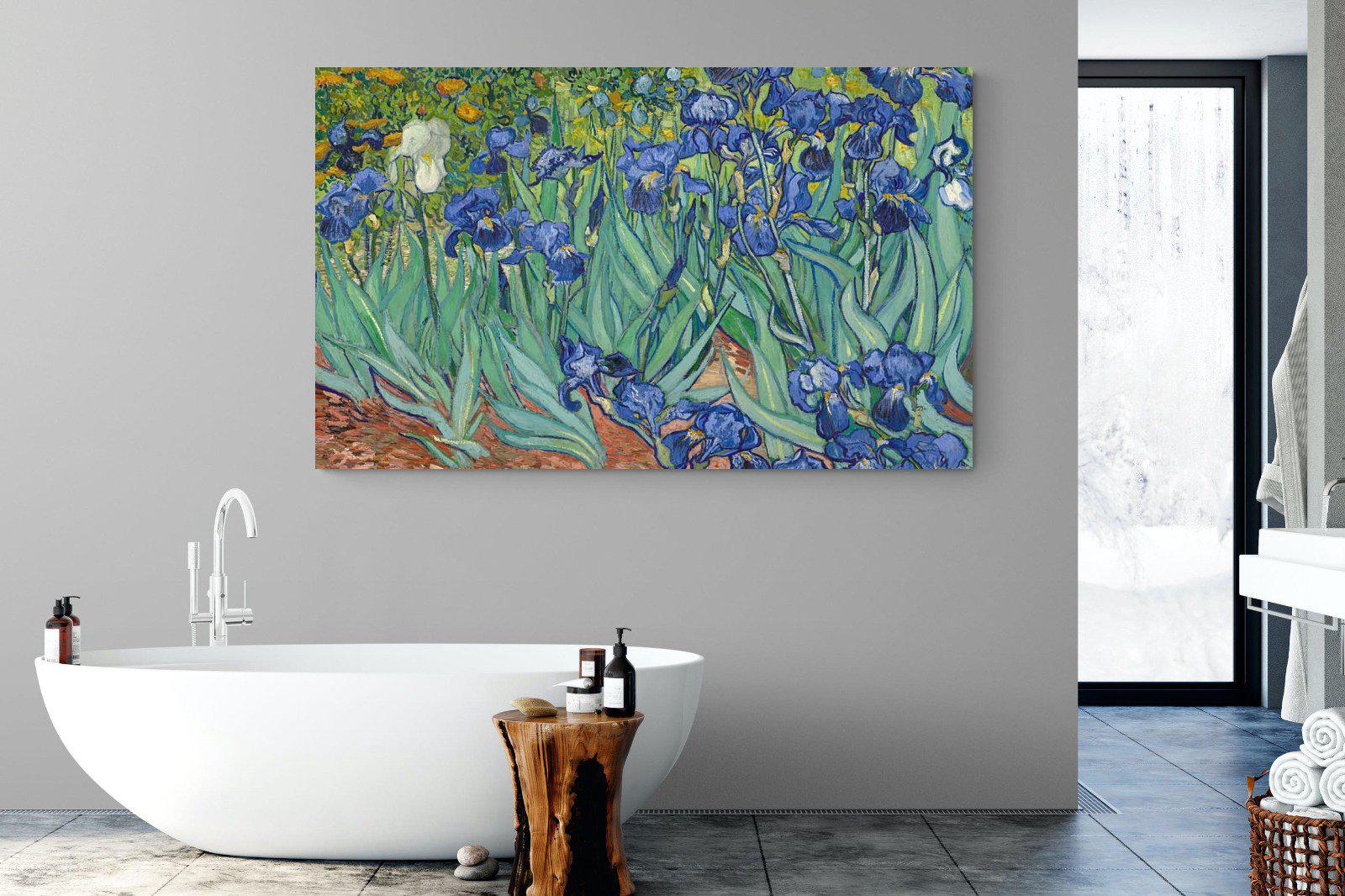 Van Gogh Irises-Wall_Art-180 x 110cm-Mounted Canvas-No Frame-Pixalot