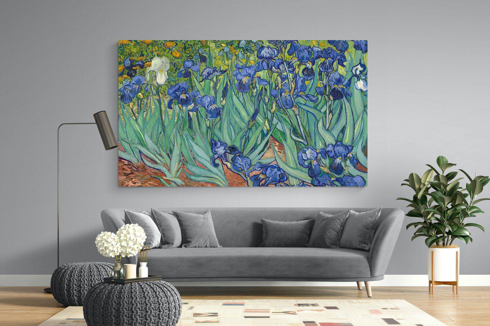 Van Gogh Irises-Wall_Art-220 x 130cm-Mounted Canvas-No Frame-Pixalot