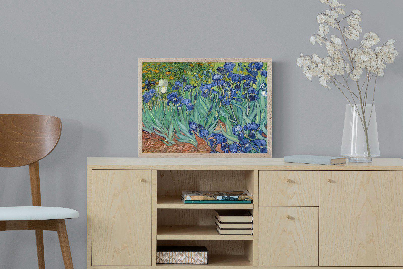 Van Gogh Irises-Wall_Art-60 x 45cm-Mounted Canvas-Wood-Pixalot