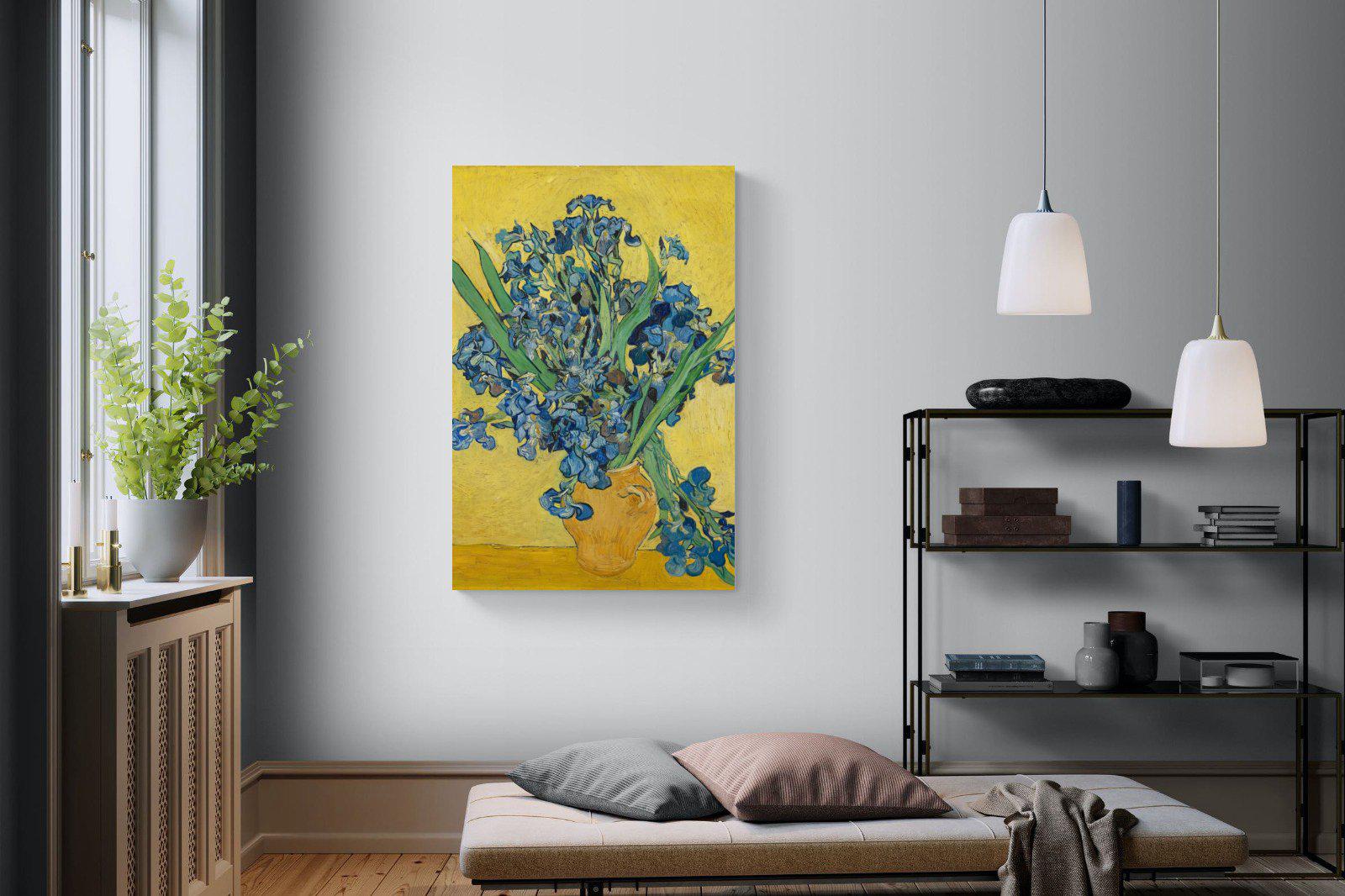 Van Gogh Irises in Vase-Wall_Art-100 x 150cm-Mounted Canvas-No Frame-Pixalot