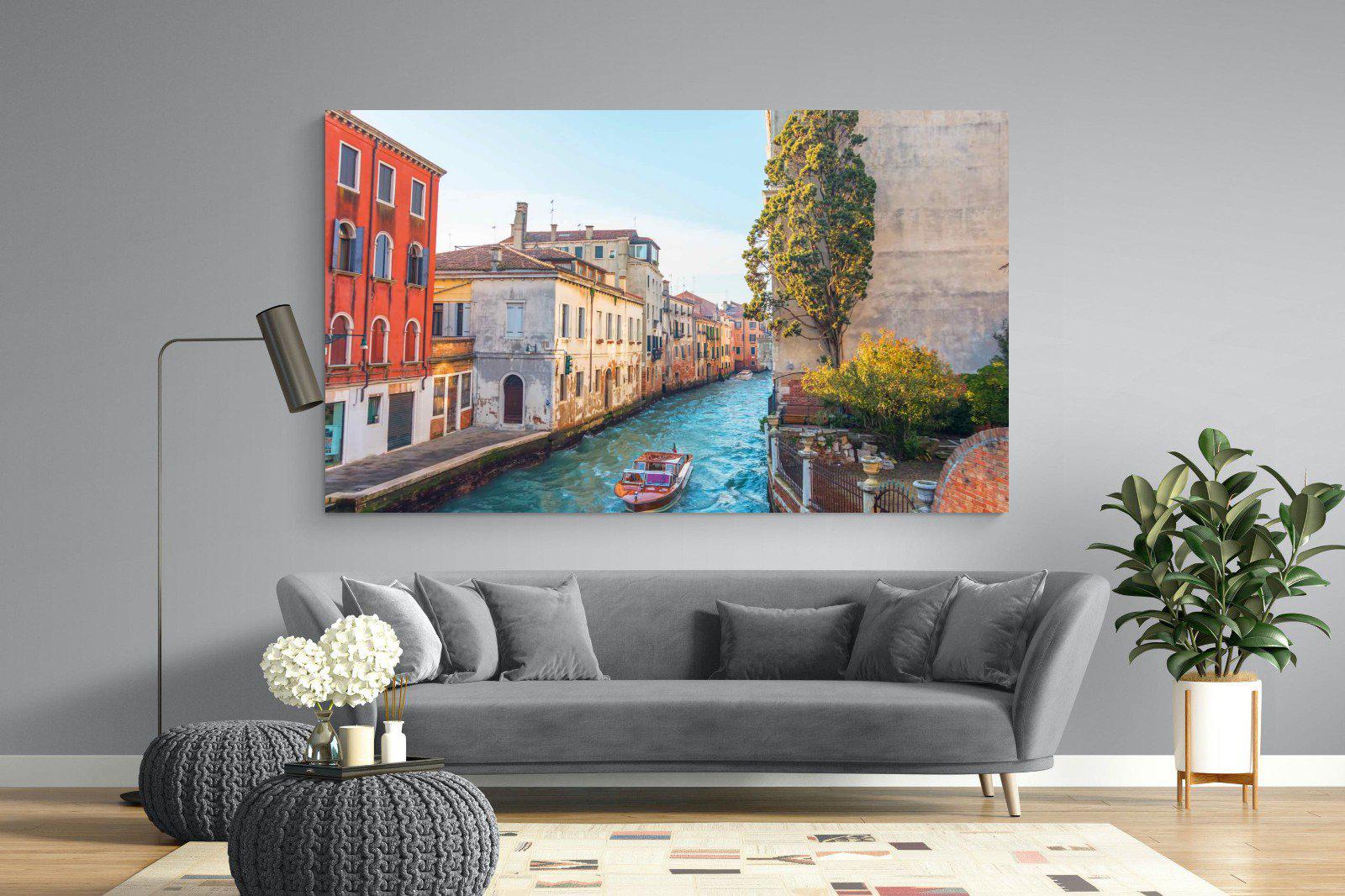 Venice Canal-Wall_Art-220 x 130cm-Mounted Canvas-No Frame-Pixalot