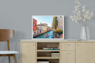 Venice Canal-Wall_Art-60 x 45cm-Mounted Canvas-White-Pixalot
