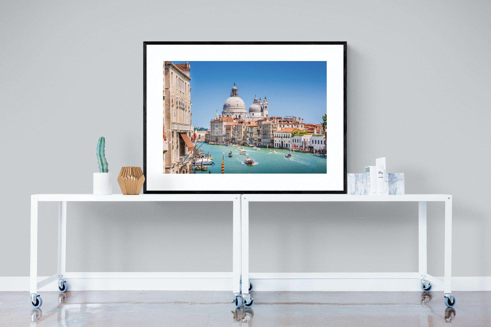 Venice-Wall_Art-120 x 90cm-Framed Print-Black-Pixalot