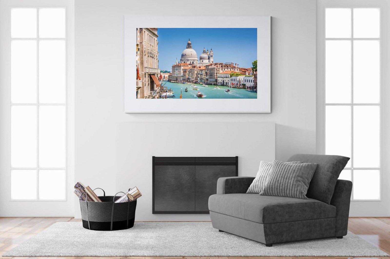 Venice-Wall_Art-150 x 100cm-Framed Print-White-Pixalot