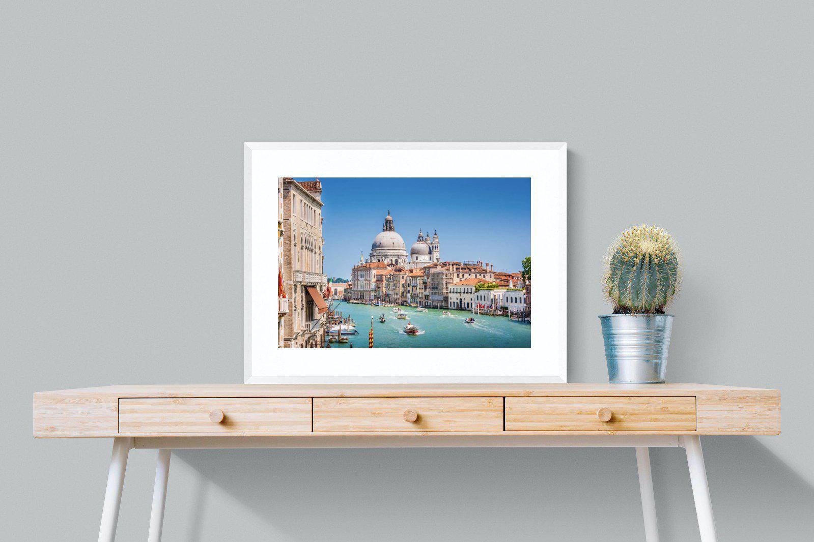 Venice-Wall_Art-80 x 60cm-Framed Print-White-Pixalot