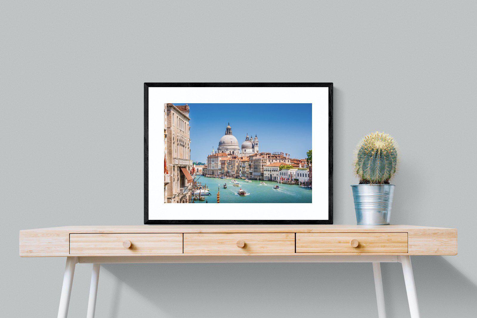 Venice-Wall_Art-80 x 60cm-Framed Print-Black-Pixalot