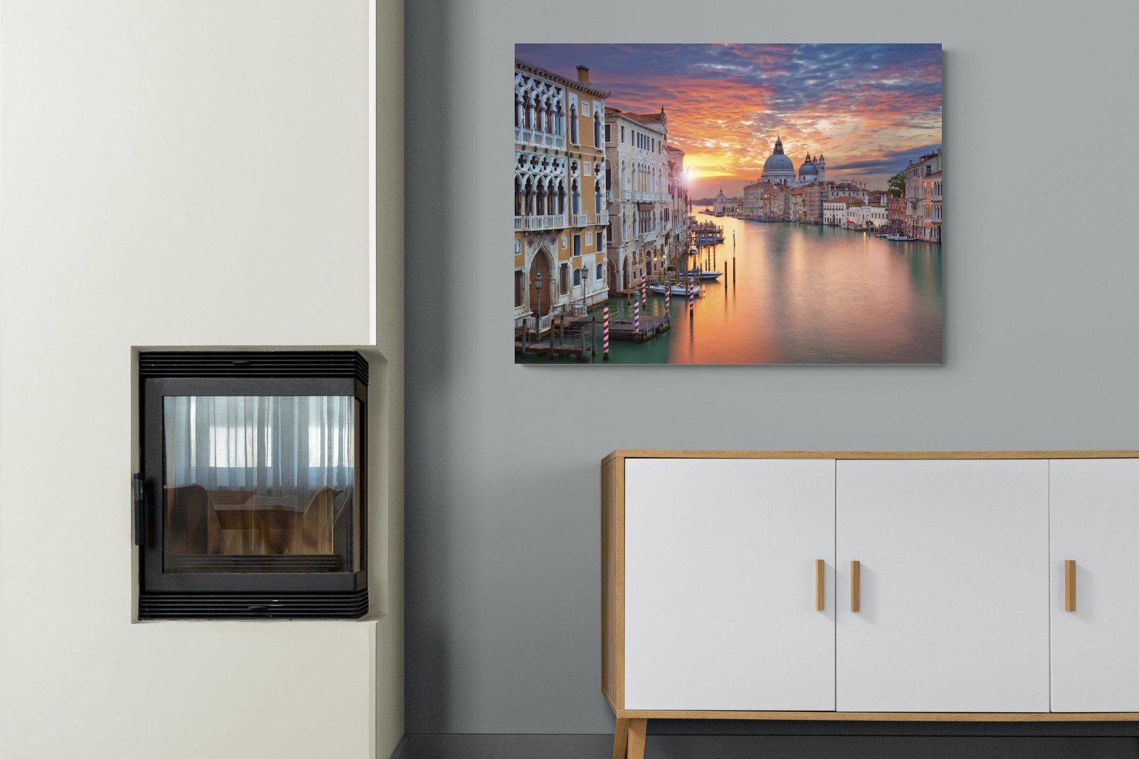 Venice at Dusk-Wall_Art-100 x 75cm-Mounted Canvas-No Frame-Pixalot