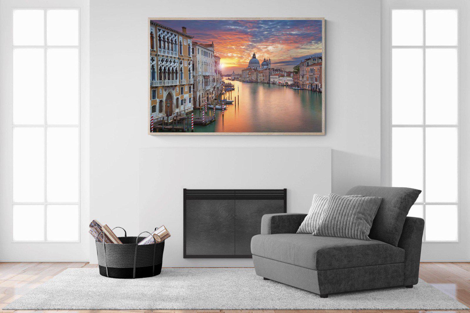 Venice at Dusk-Wall_Art-150 x 100cm-Mounted Canvas-Wood-Pixalot