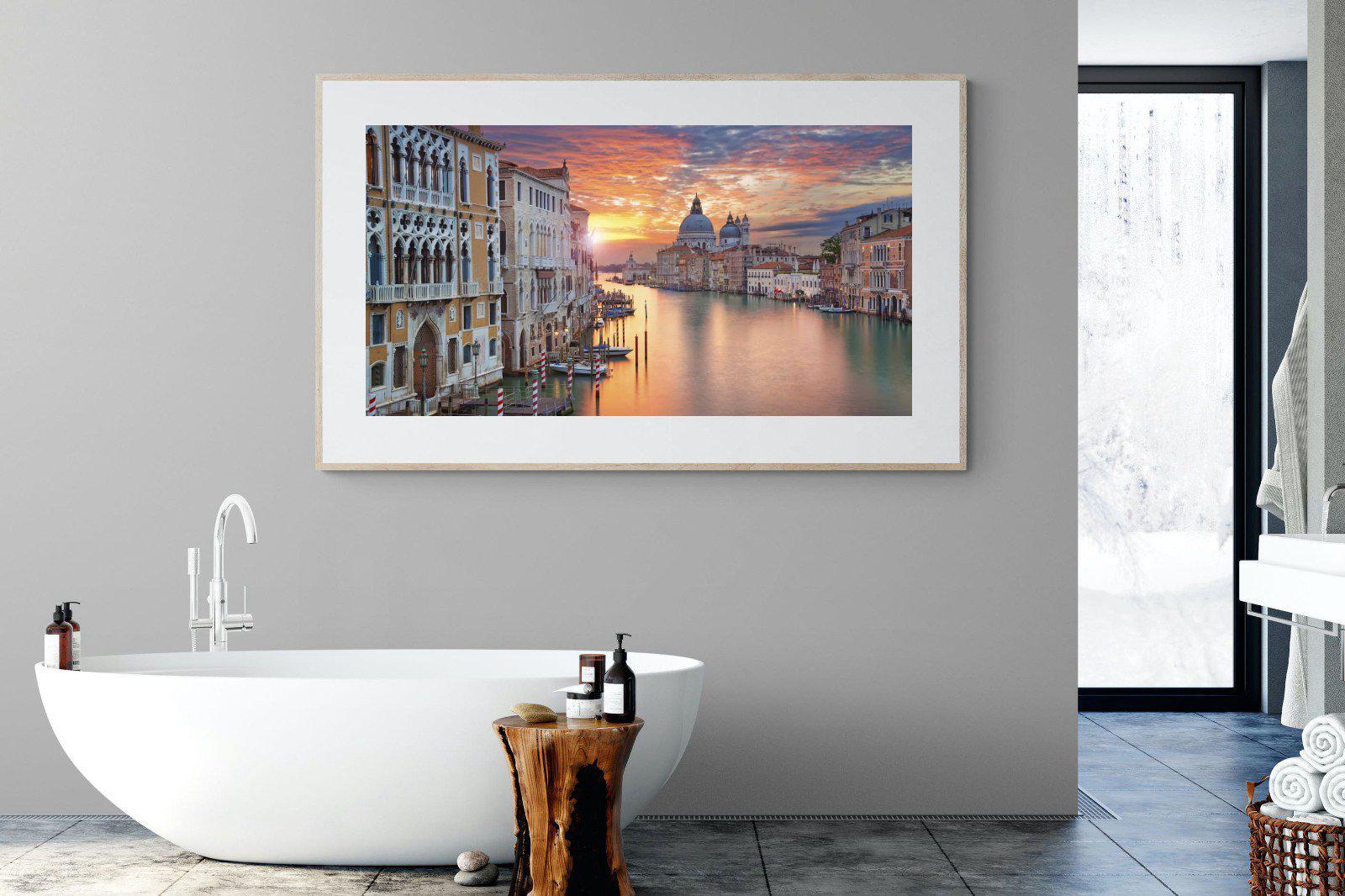 Venice at Dusk-Wall_Art-180 x 110cm-Framed Print-Wood-Pixalot