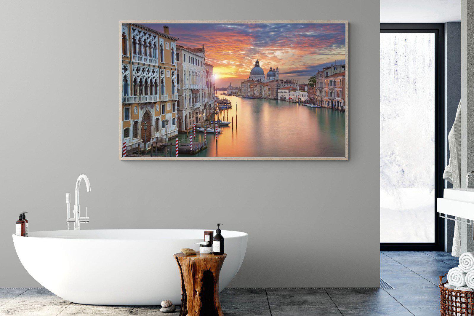 Venice at Dusk-Wall_Art-180 x 110cm-Mounted Canvas-Wood-Pixalot