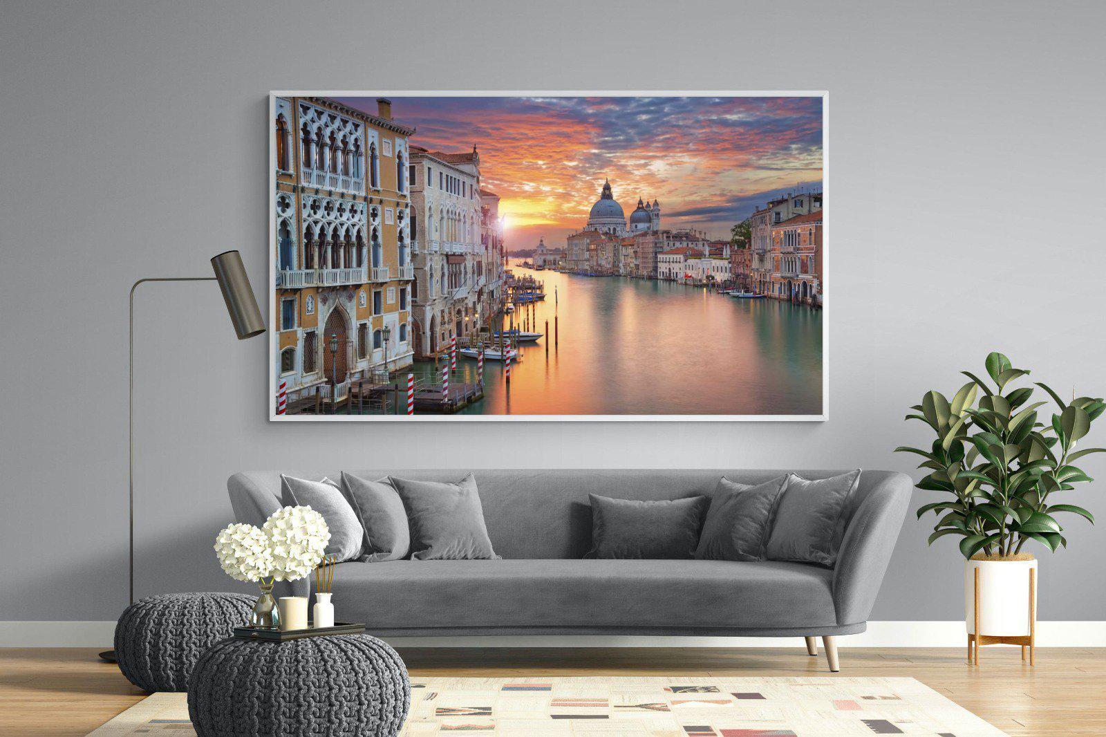 Venice at Dusk-Wall_Art-220 x 130cm-Mounted Canvas-White-Pixalot