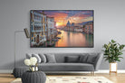 Venice at Dusk-Wall_Art-220 x 130cm-Mounted Canvas-Black-Pixalot
