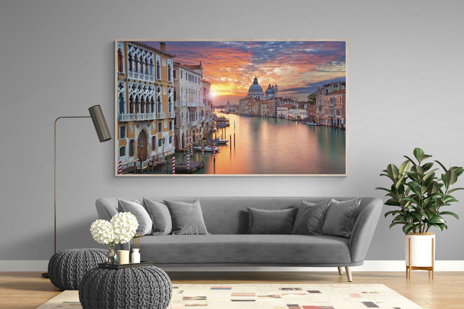 Venice at Dusk-Wall_Art-220 x 130cm-Mounted Canvas-Wood-Pixalot