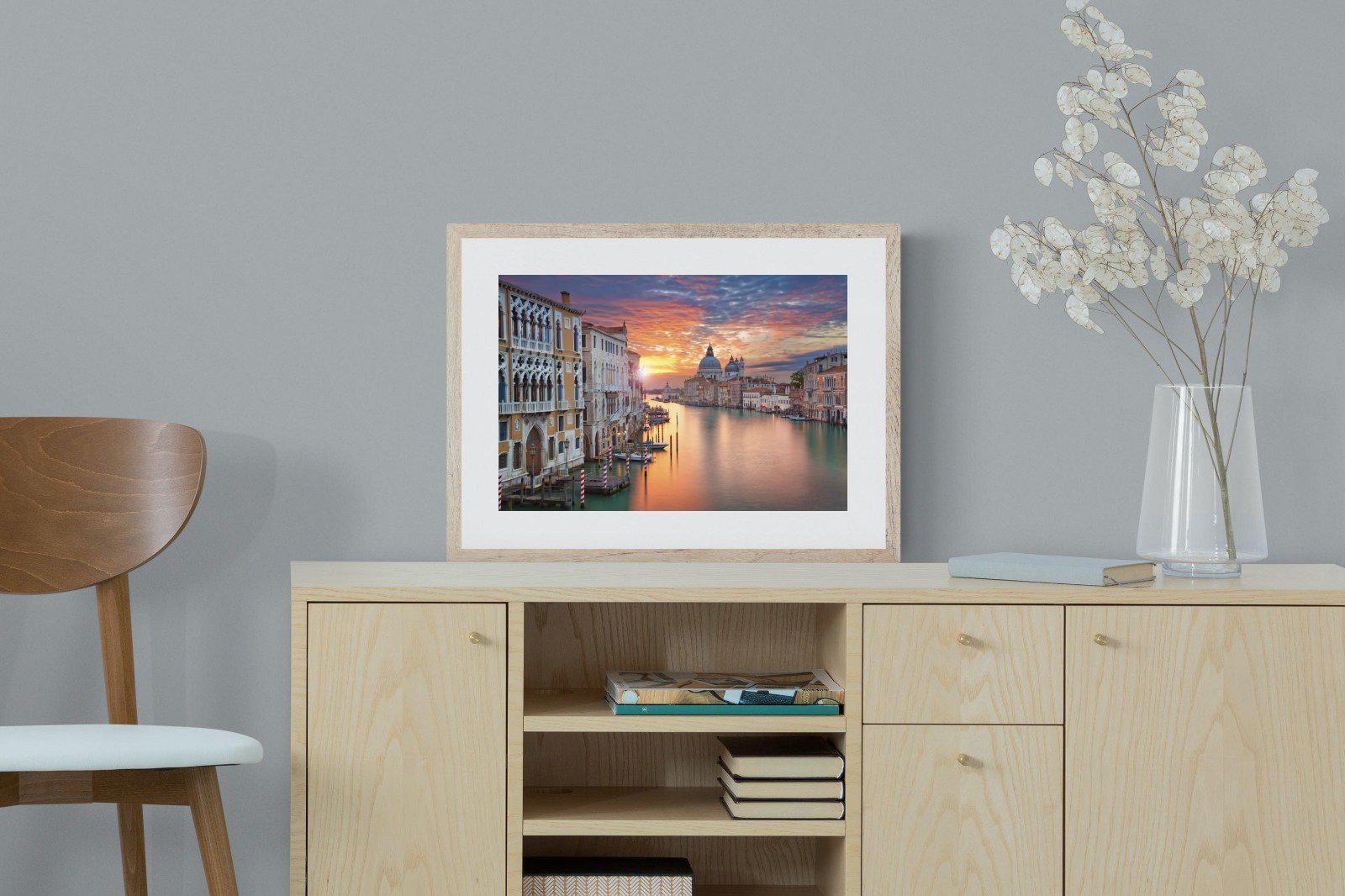 Venice at Dusk-Wall_Art-60 x 45cm-Framed Print-Wood-Pixalot