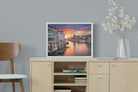 Venice at Dusk-Wall_Art-60 x 45cm-Mounted Canvas-White-Pixalot