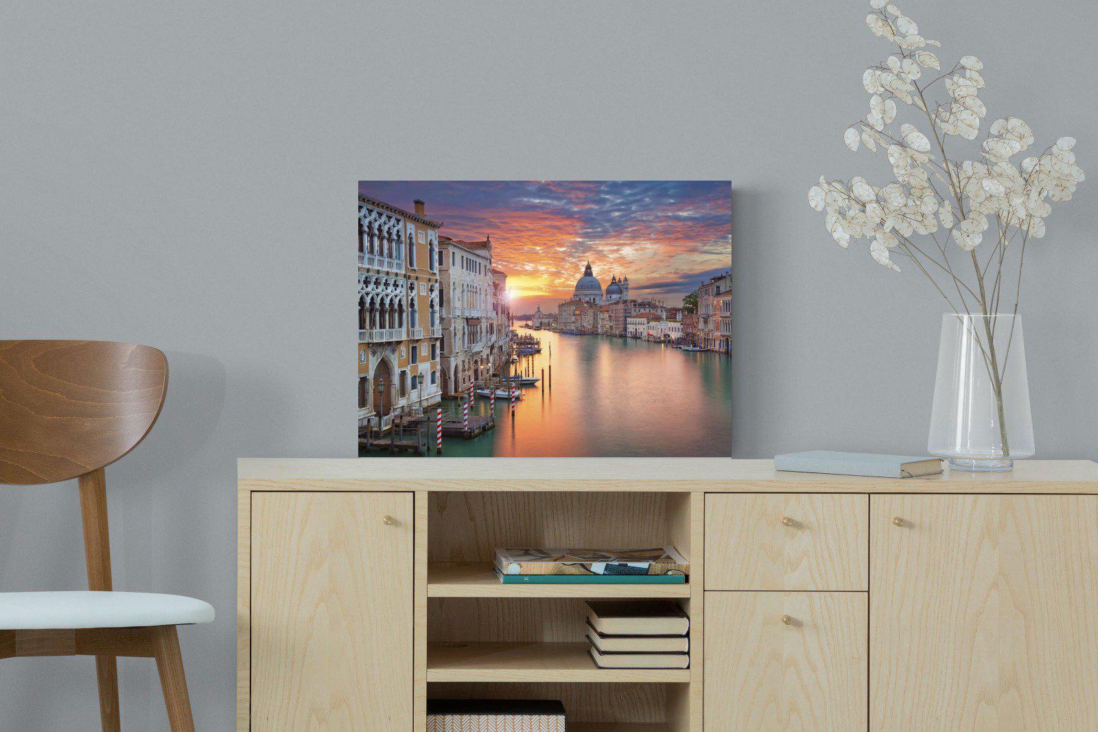 Venice at Dusk-Wall_Art-60 x 45cm-Mounted Canvas-No Frame-Pixalot
