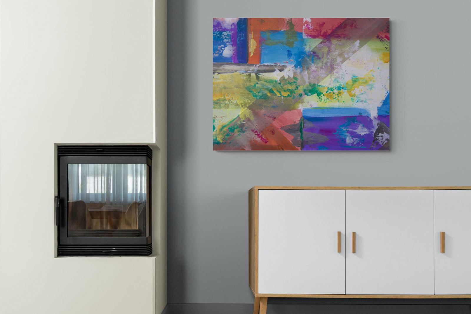 Vibe-Wall_Art-100 x 75cm-Mounted Canvas-No Frame-Pixalot
