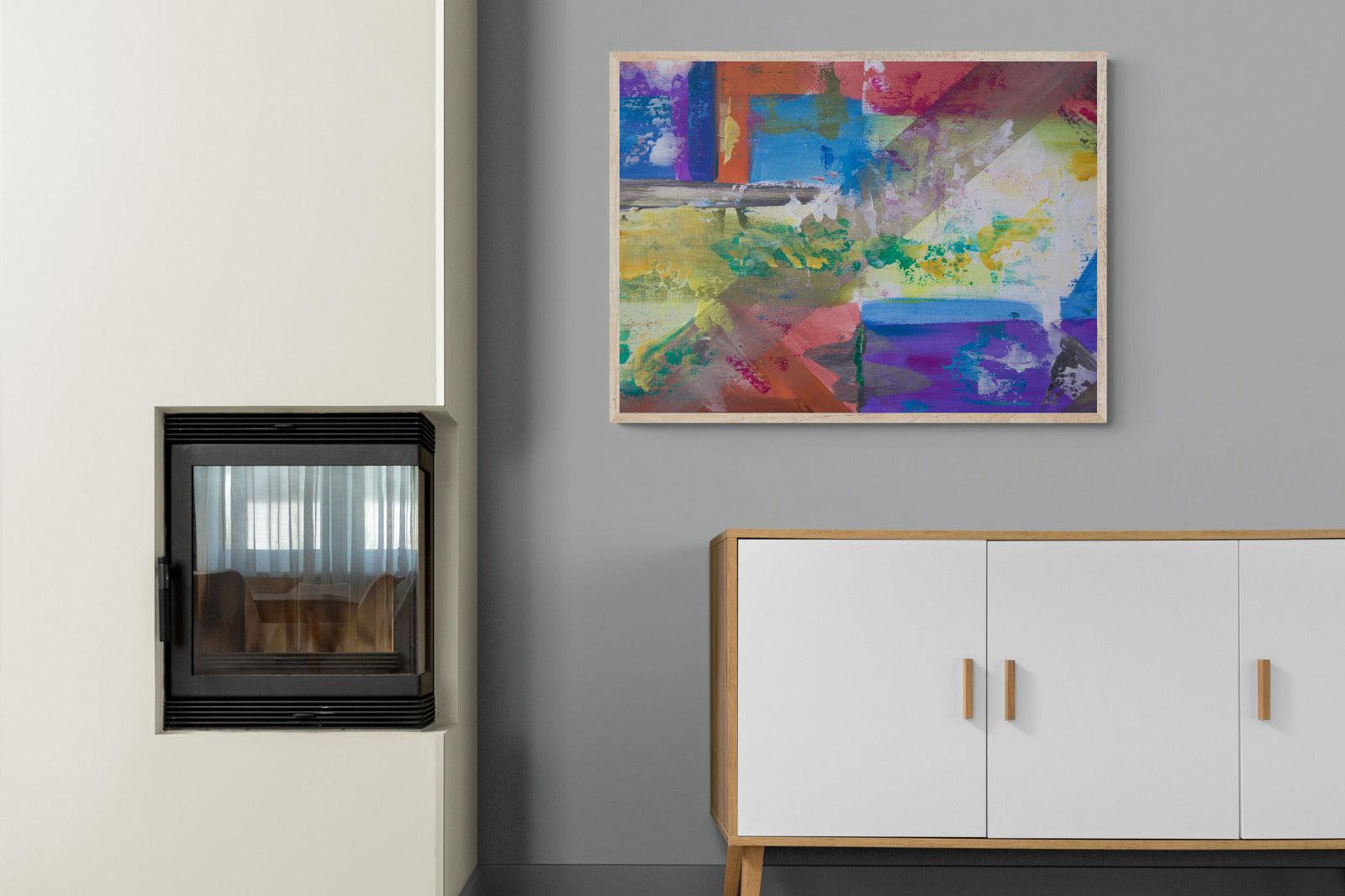 Vibe-Wall_Art-100 x 75cm-Mounted Canvas-Wood-Pixalot