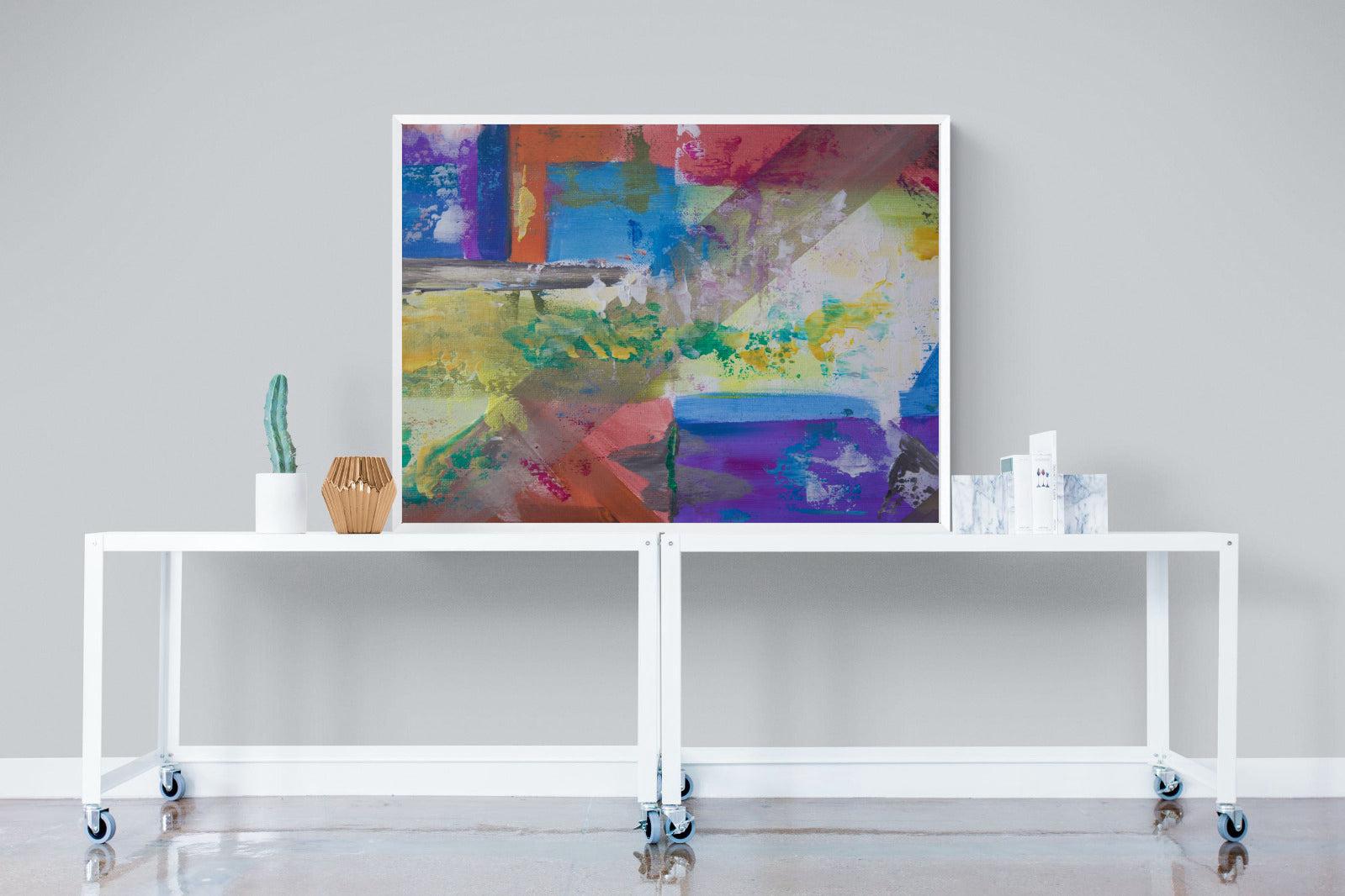 Vibe-Wall_Art-120 x 90cm-Mounted Canvas-White-Pixalot