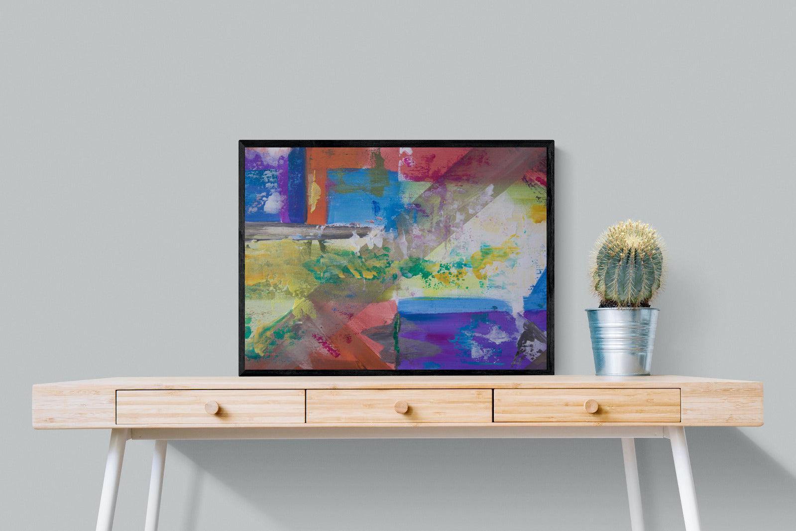 Vibe-Wall_Art-80 x 60cm-Mounted Canvas-Black-Pixalot