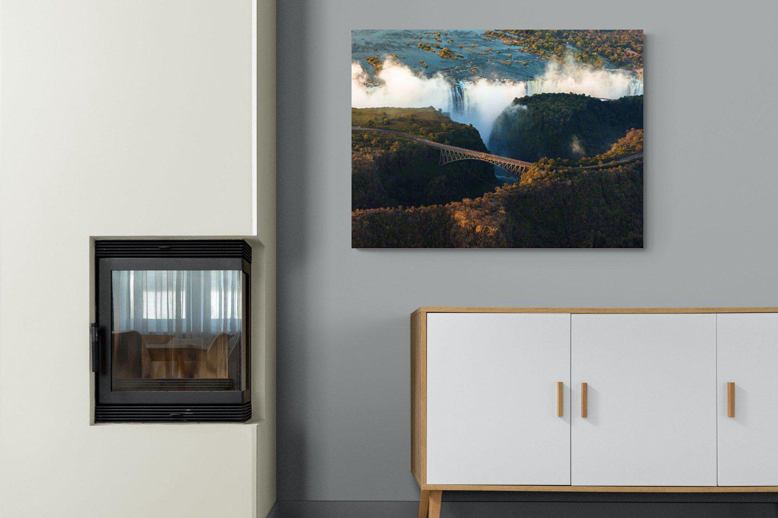 Victoria Falls-Wall_Art-100 x 75cm-Mounted Canvas-No Frame-Pixalot