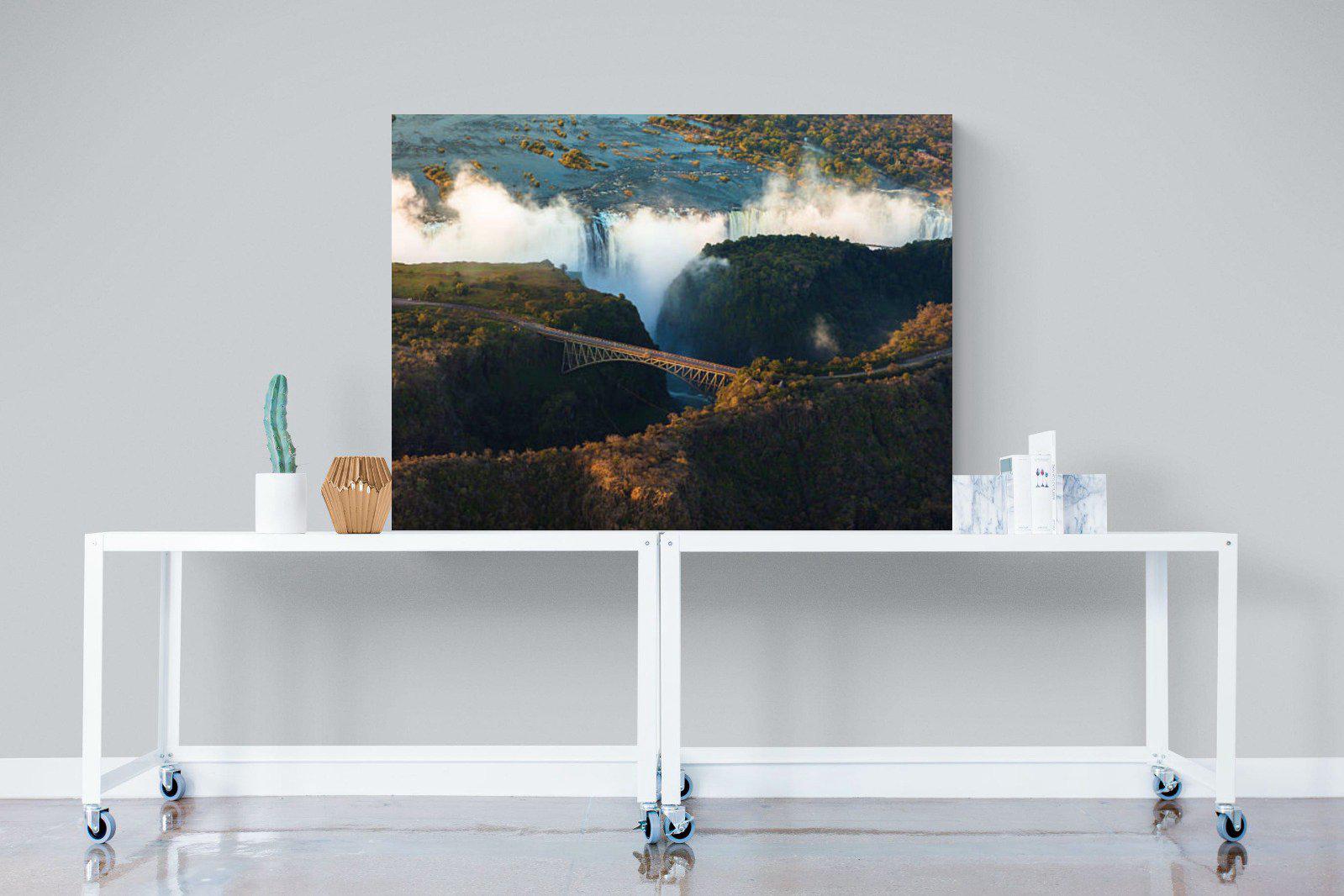 Victoria Falls-Wall_Art-120 x 90cm-Mounted Canvas-No Frame-Pixalot