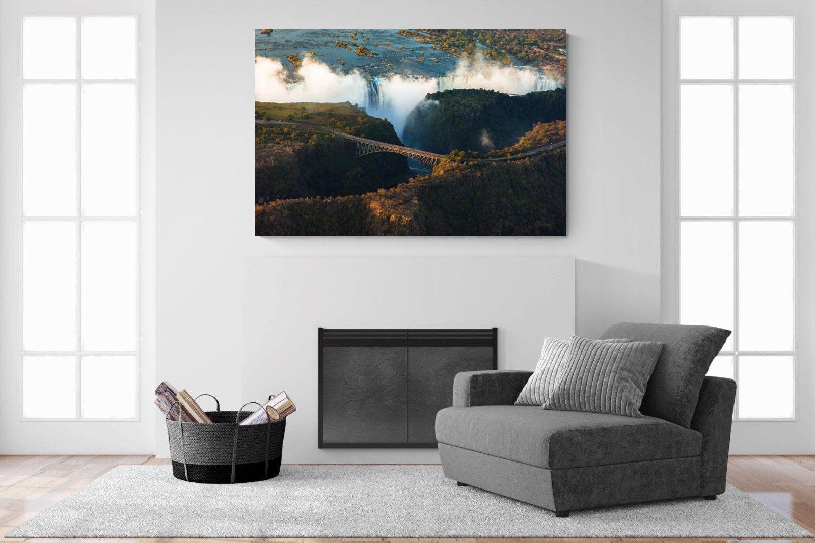 Victoria Falls-Wall_Art-150 x 100cm-Mounted Canvas-No Frame-Pixalot