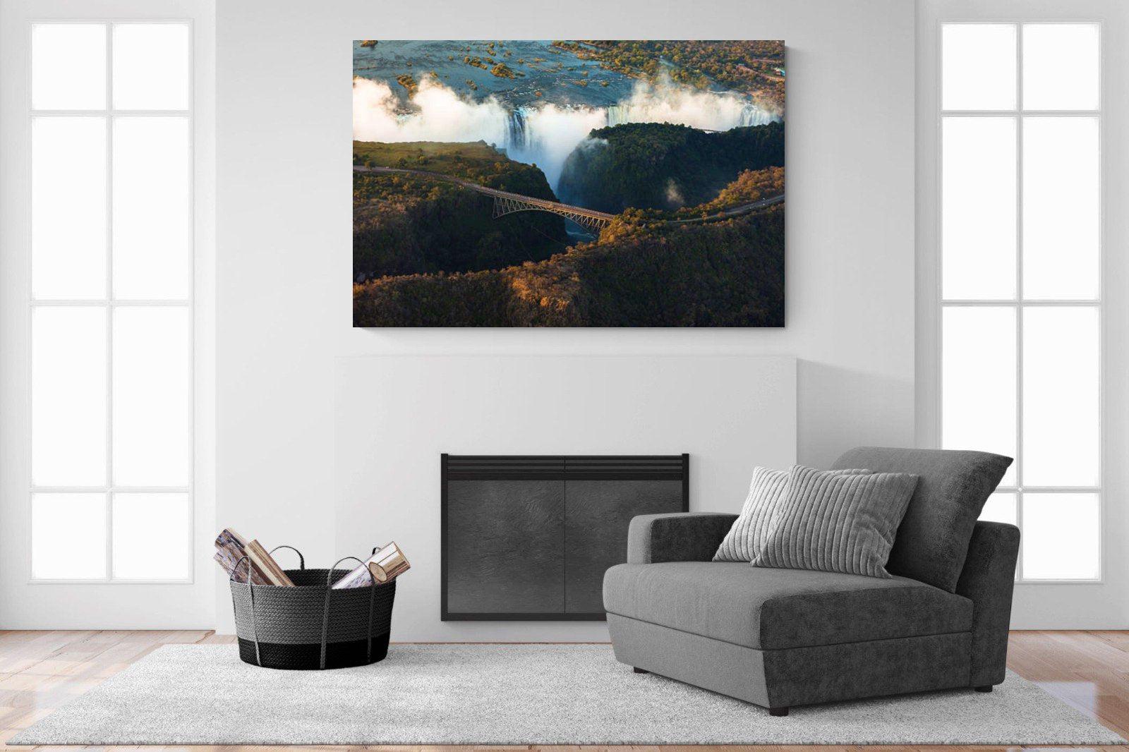 Victoria Falls-Wall_Art-150 x 100cm-Mounted Canvas-No Frame-Pixalot