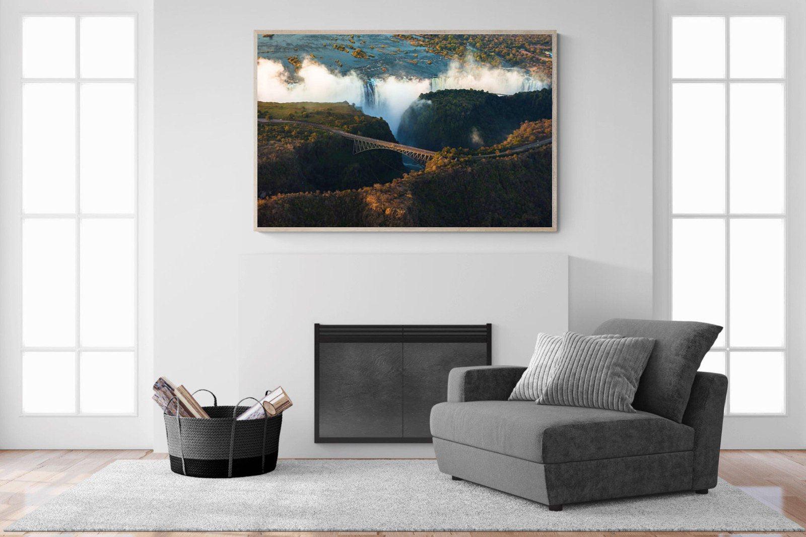 Victoria Falls-Wall_Art-150 x 100cm-Mounted Canvas-Wood-Pixalot