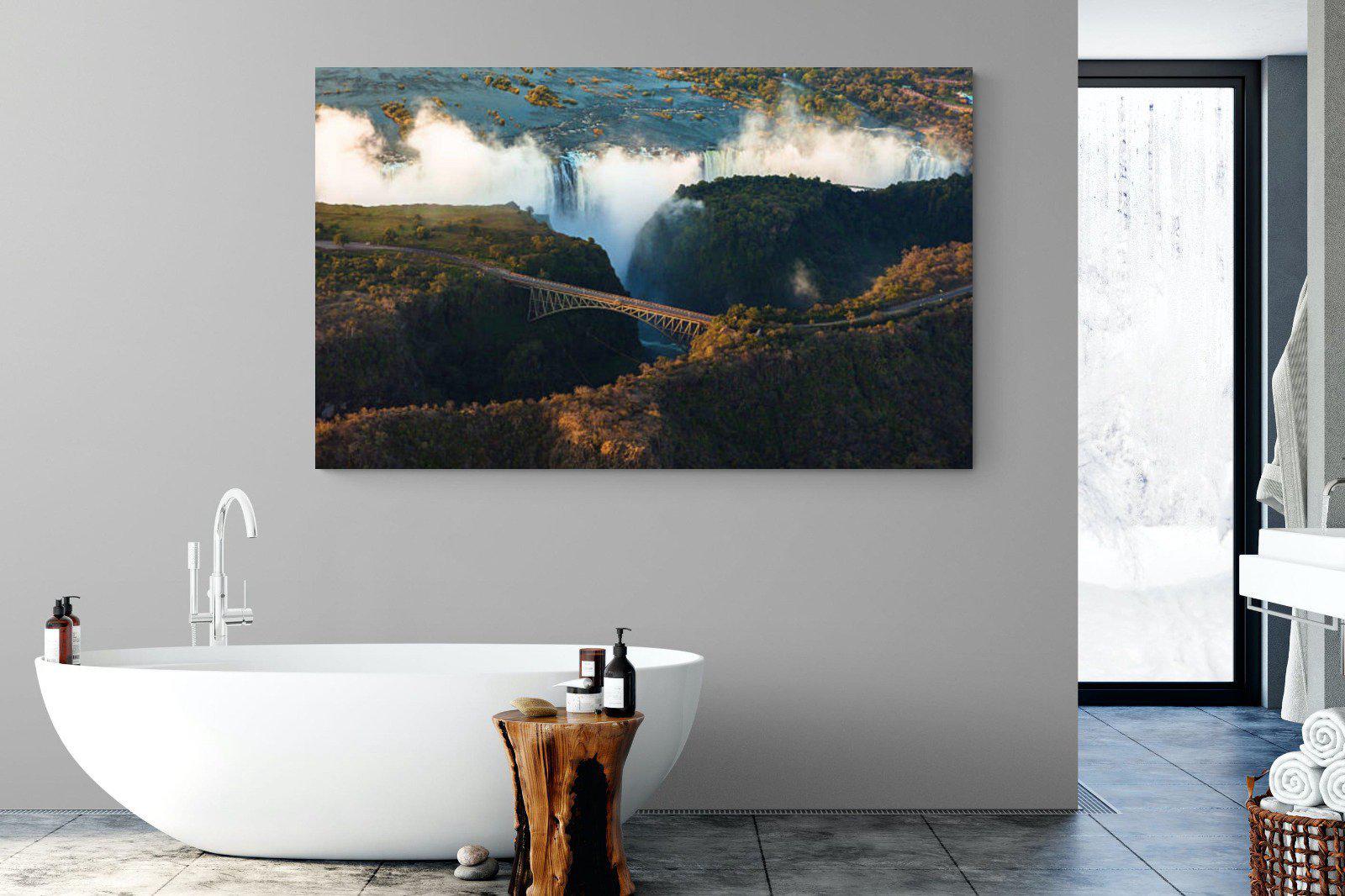 Victoria Falls-Wall_Art-180 x 110cm-Mounted Canvas-No Frame-Pixalot