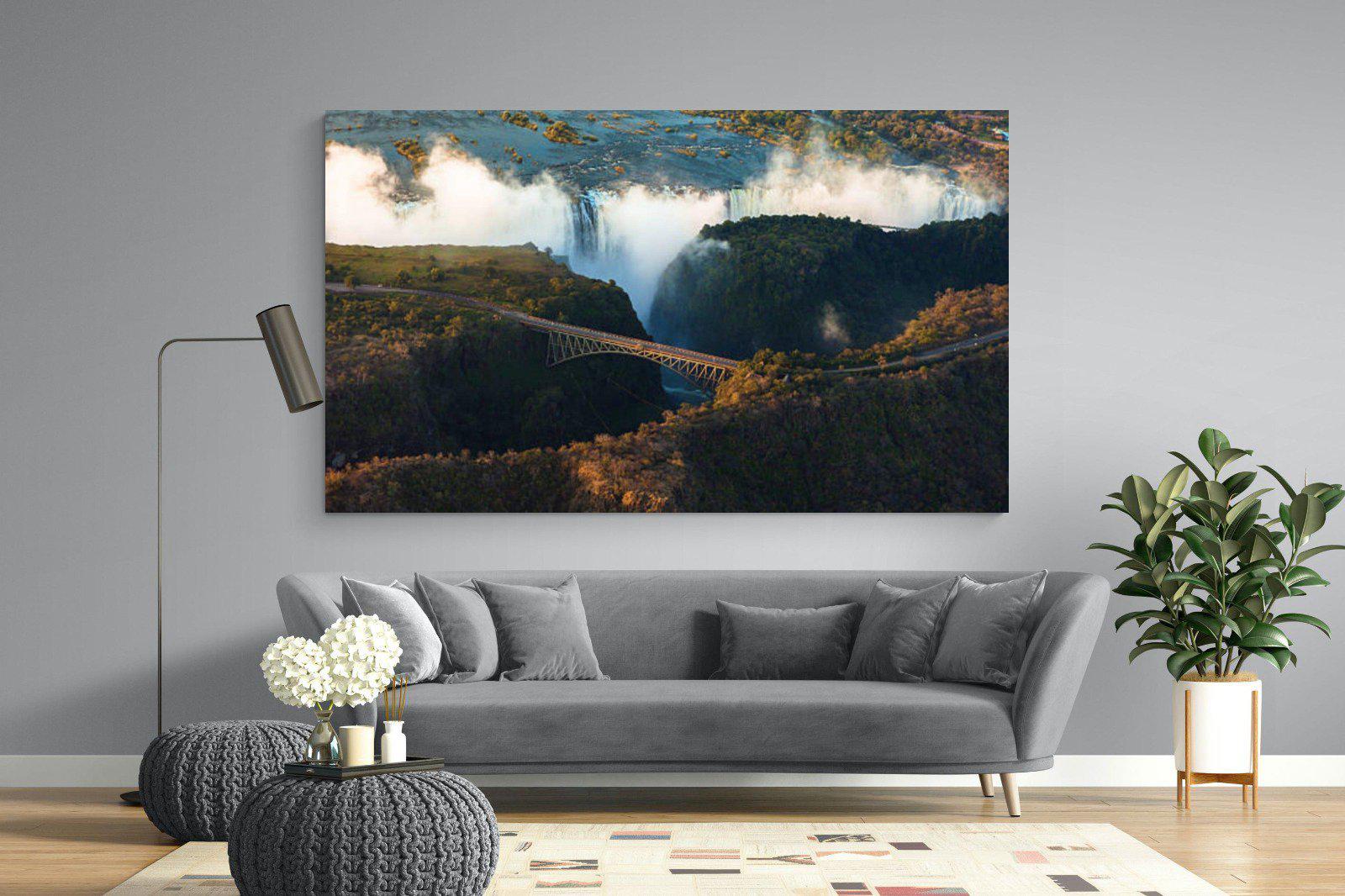 Victoria Falls-Wall_Art-220 x 130cm-Mounted Canvas-No Frame-Pixalot