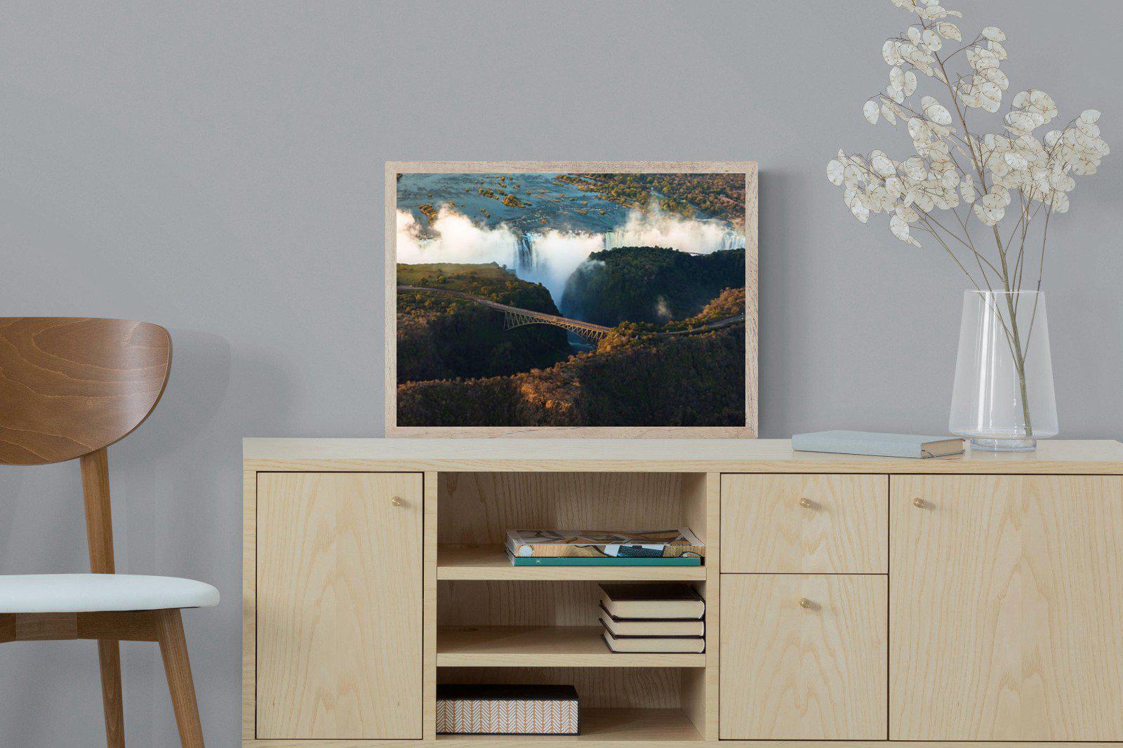 Victoria Falls-Wall_Art-60 x 45cm-Mounted Canvas-Wood-Pixalot