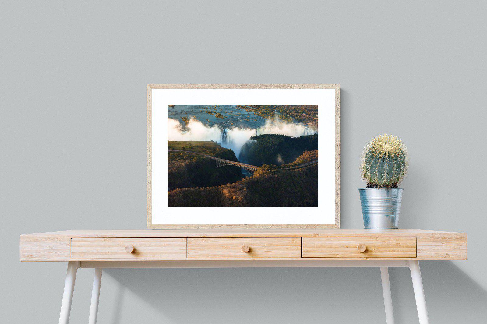 Victoria Falls-Wall_Art-80 x 60cm-Framed Print-Wood-Pixalot