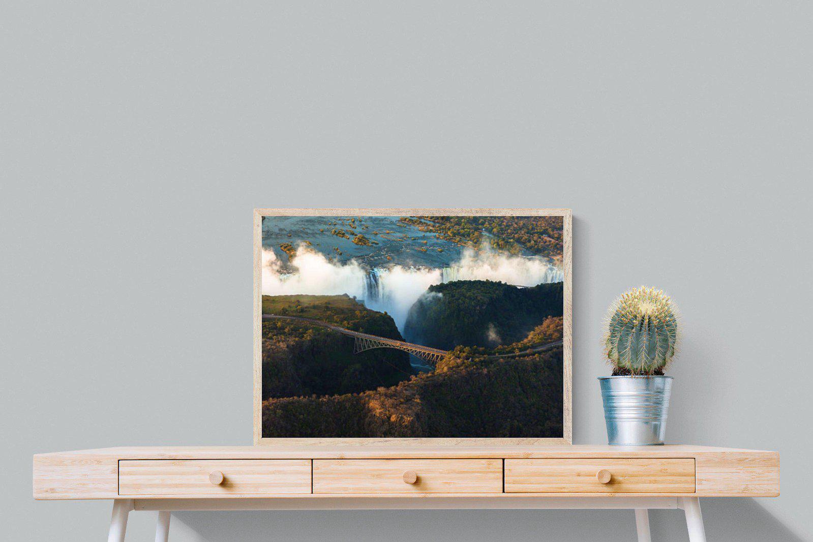 Victoria Falls-Wall_Art-80 x 60cm-Mounted Canvas-Wood-Pixalot