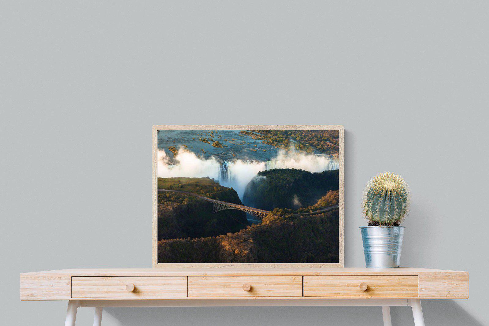 Victoria Falls-Wall_Art-80 x 60cm-Mounted Canvas-Wood-Pixalot