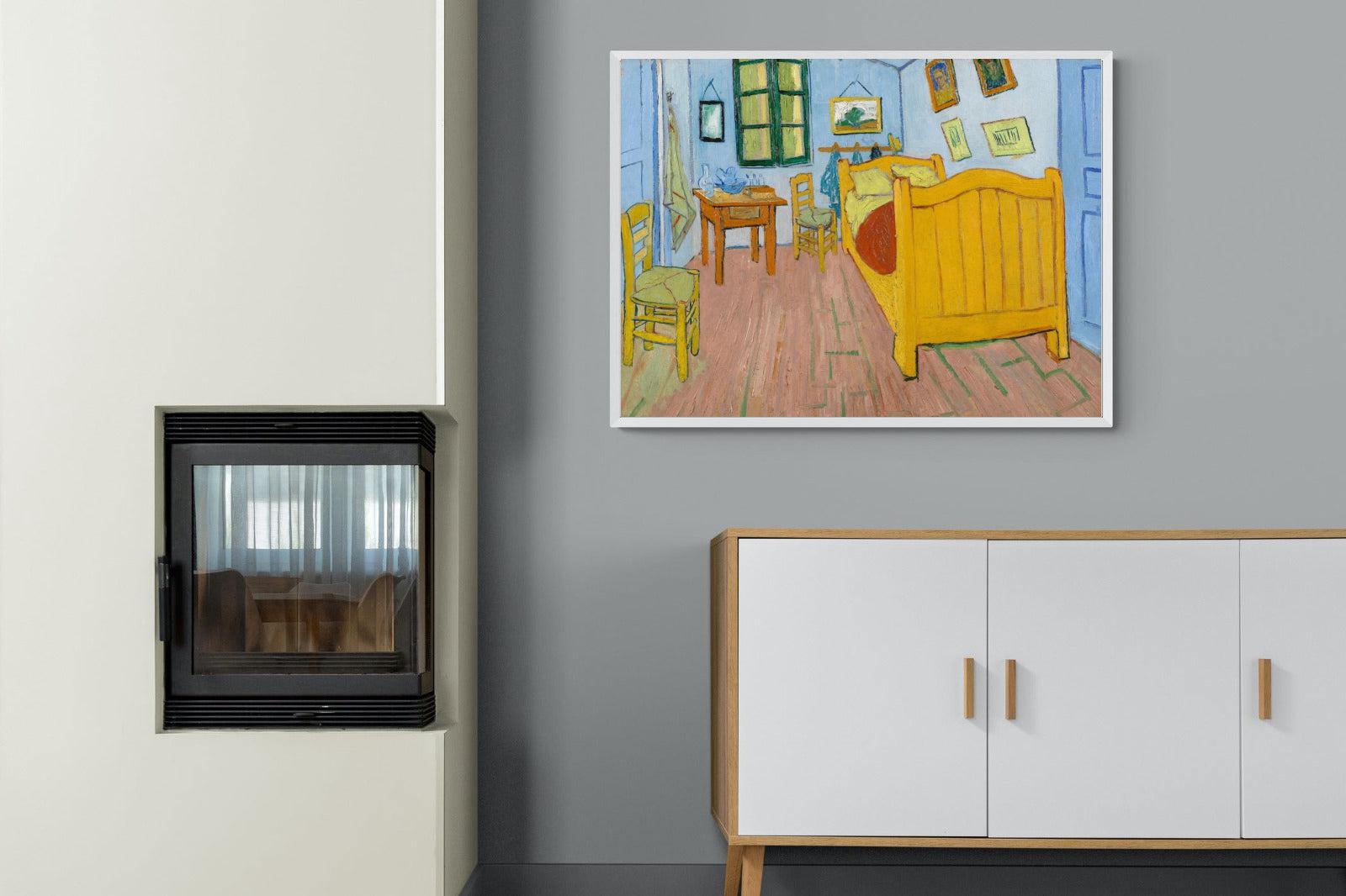 Vincent's Bedroom in Arles-Wall_Art-100 x 75cm-Mounted Canvas-White-Pixalot