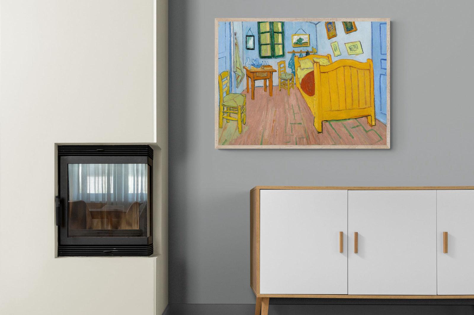 Vincent's Bedroom in Arles-Wall_Art-100 x 75cm-Mounted Canvas-Wood-Pixalot